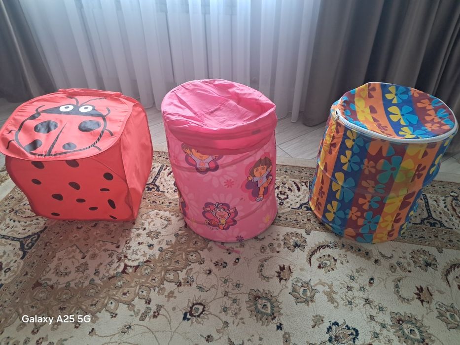 Корзины складные для игрушек.