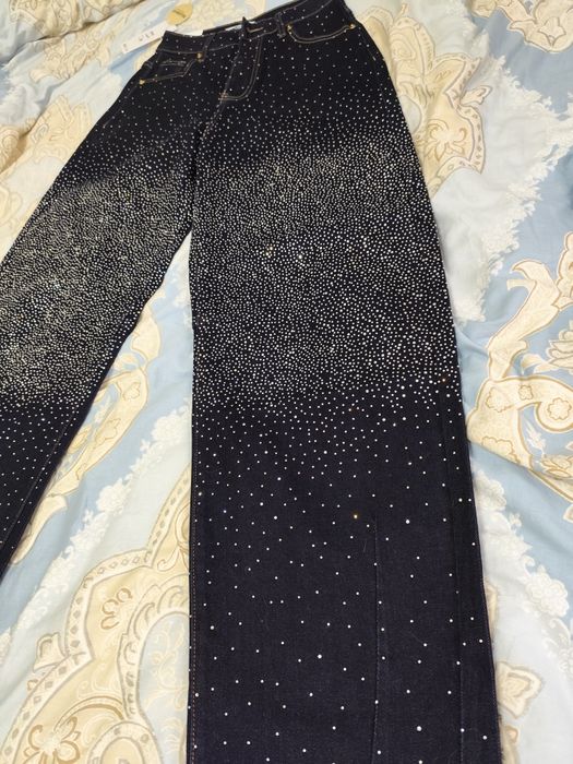 Blugi cu pietre baloon fit