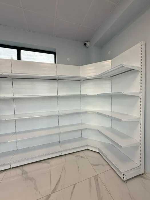 Професионални стелажи за магазин (120кг на рафт) и ъглови стелажи НОВИ