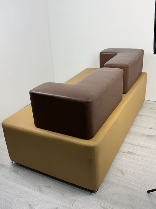 Steelcase немски офис диван с естествена кожа