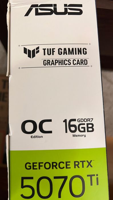 Asus TUF Gaming RTX5070 Ti OC Edition 16GB 256bit SIGILATA