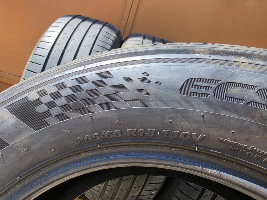 4 бр. летни гуми 265/60/18 Kumho SUV AO DOT 4922 5,5-6 mm