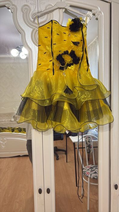 Платье желтое трансформер