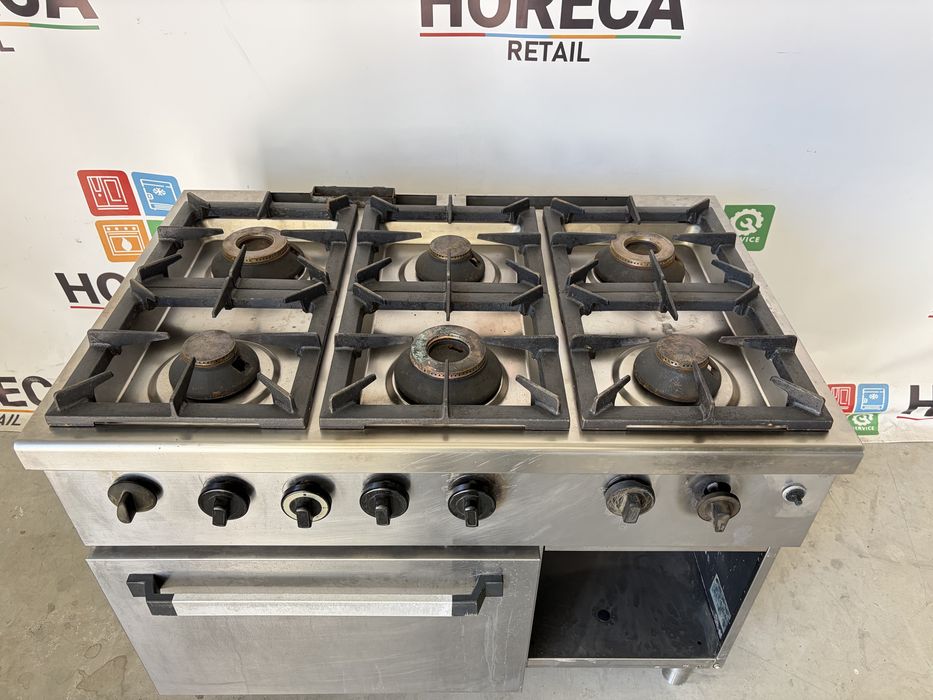 Aragaz profesional 6 ochiuri inox linia 700