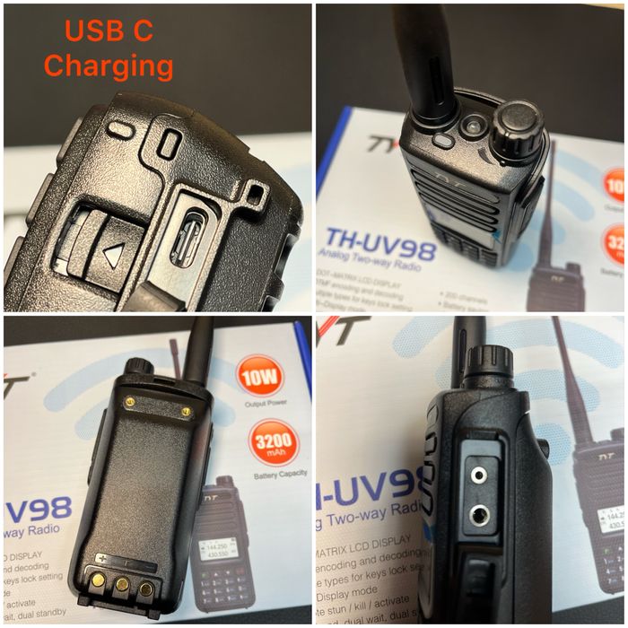 Радиостанция TYT TH-UV98 USB C walkie talkie  radiostation уоки токи
