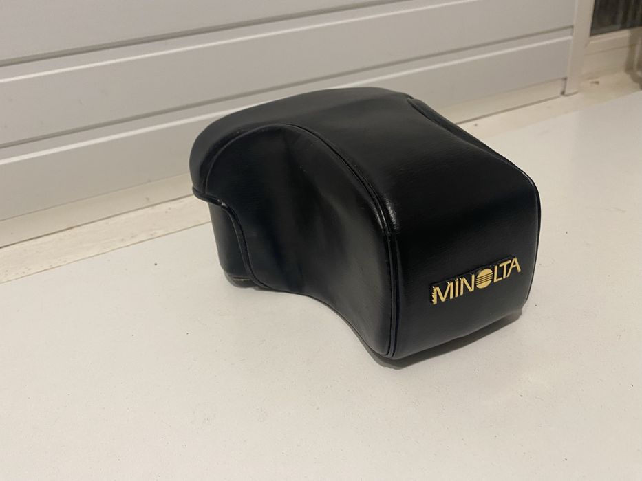 Husa piele aparat foto Minolta japan