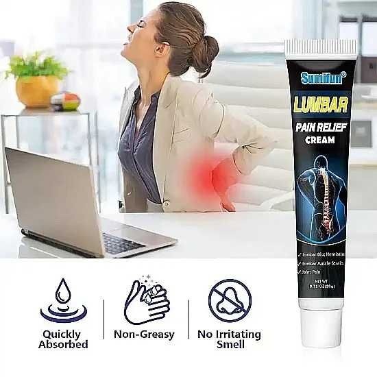 Натурален Крем за облекчаване при дискова херния и лумбална болка