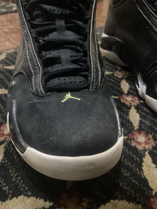 Nike air jordan 14 retro BG indiglo black green