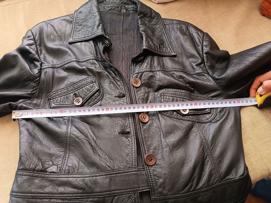 Неупотребявано дамско яке от естествена кожа (телешки бокс)
