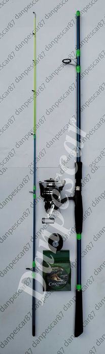 SET 4 Lansete WHITE AMUR 2.10m +4 Mulinete SAIMINO X4000 si 4 role fir