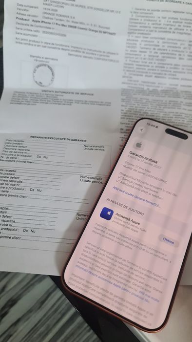Iphone 17 Pro Max Orange 256Gb/ Nou/ 2 Ani Garanție