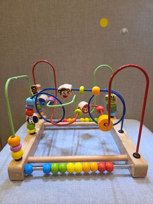 Дървен лабиринт с различни фигурки Tooky toy