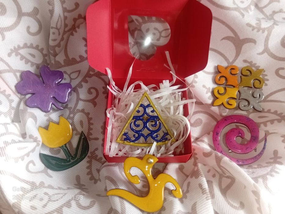 Этно брошки ручная работа