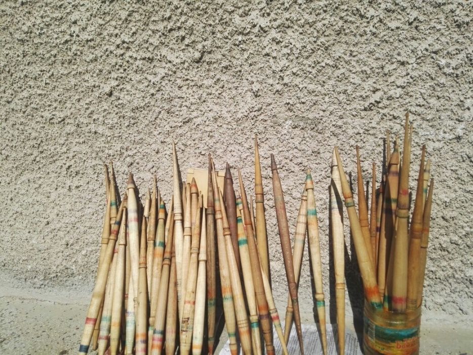 Автентични дървени вретена-ретро, реставрирани и запазени