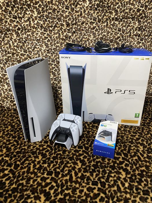 PlayStation 5 Дисковод + 2 DualSense + Док-станция + Игры
