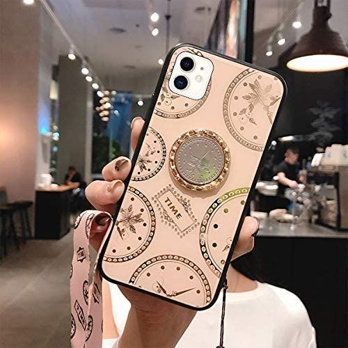 Husa + pietricele + inel "TIME" pentru iPhone 12 , 12 Mini , 12 Pro