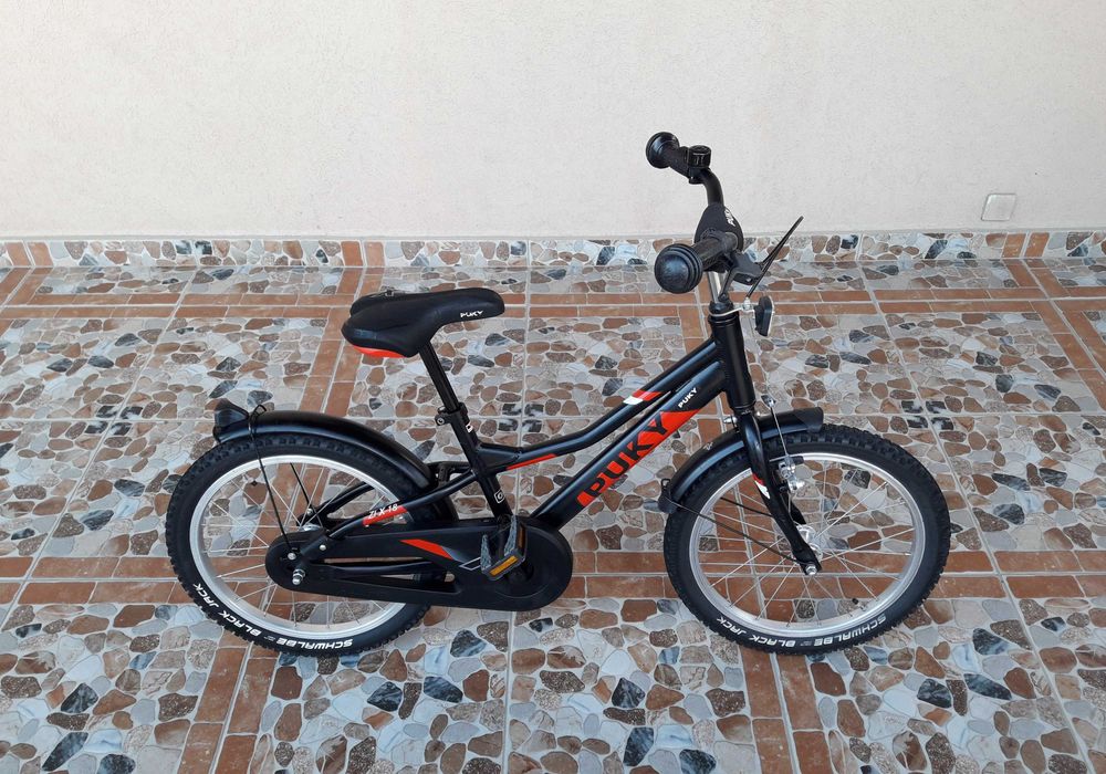 Bicicletă pentru copii 18’ PUKY ZLX 18-1, ALUMINIU – negru