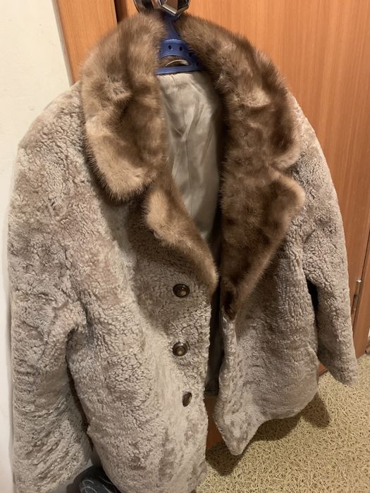 Полушубок цигейка-норка  женский