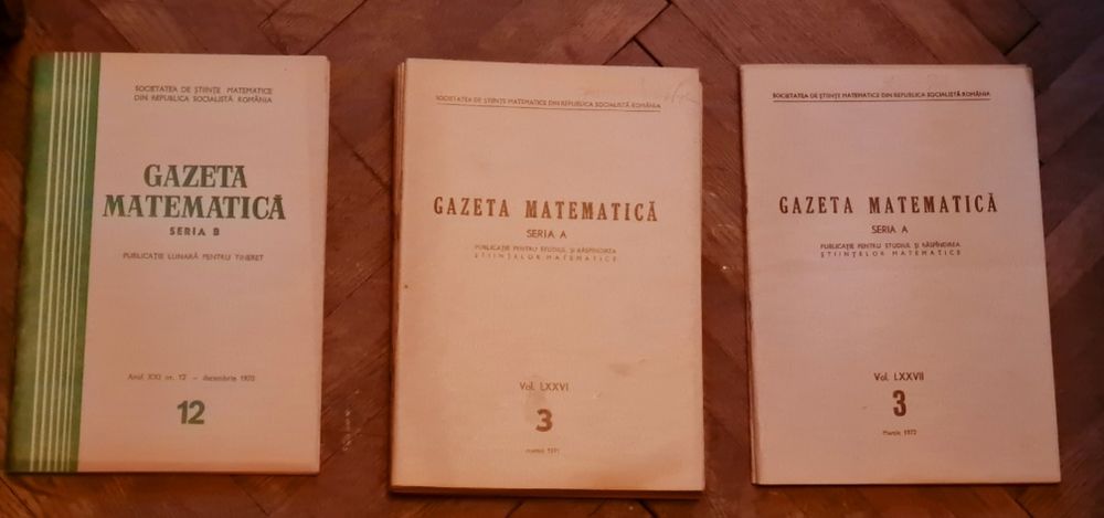 Matematica pentru ingineri Gazeta matematica anii 70