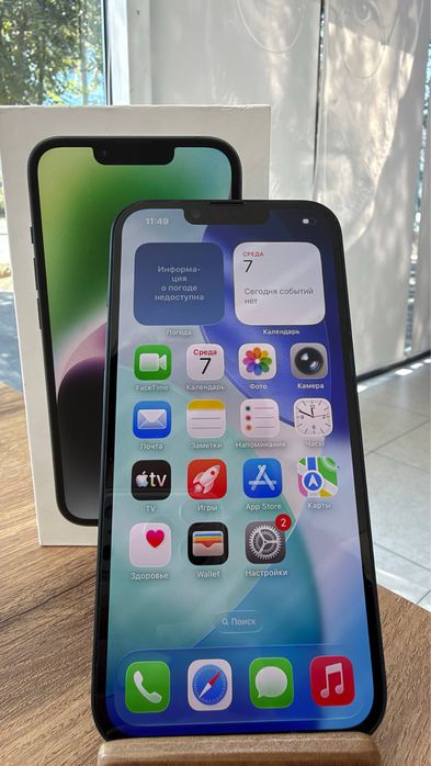 iPhone 14•128GB/98%Midnight Айфон 14•128Гб/98% Қара