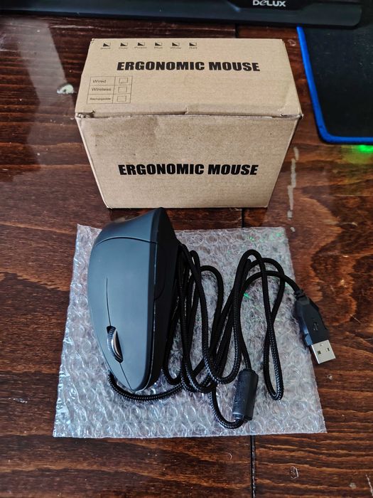 Вертикальная мышь, 6 кнопок