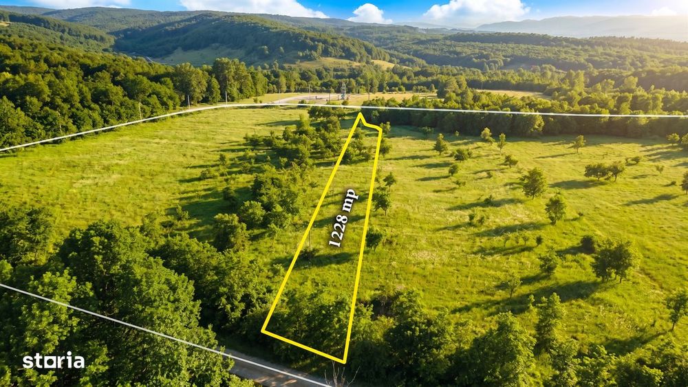 Teren 1228 mp între păduri - o oază de liniște la 20 km de Târgoviște