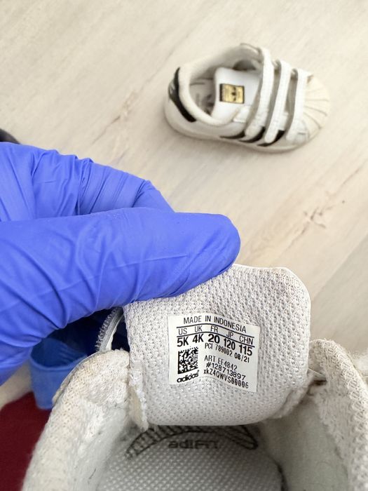 Кросовки адидас оригинал кеды суперстар размер 20