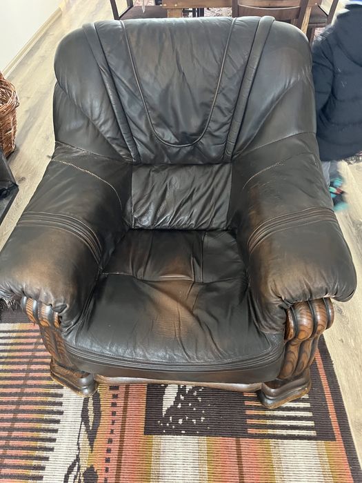 Фотьойл от масив и кожа