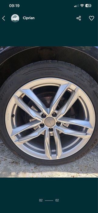 Vand jante r19  cu tot cu cauciucuri pirelli !