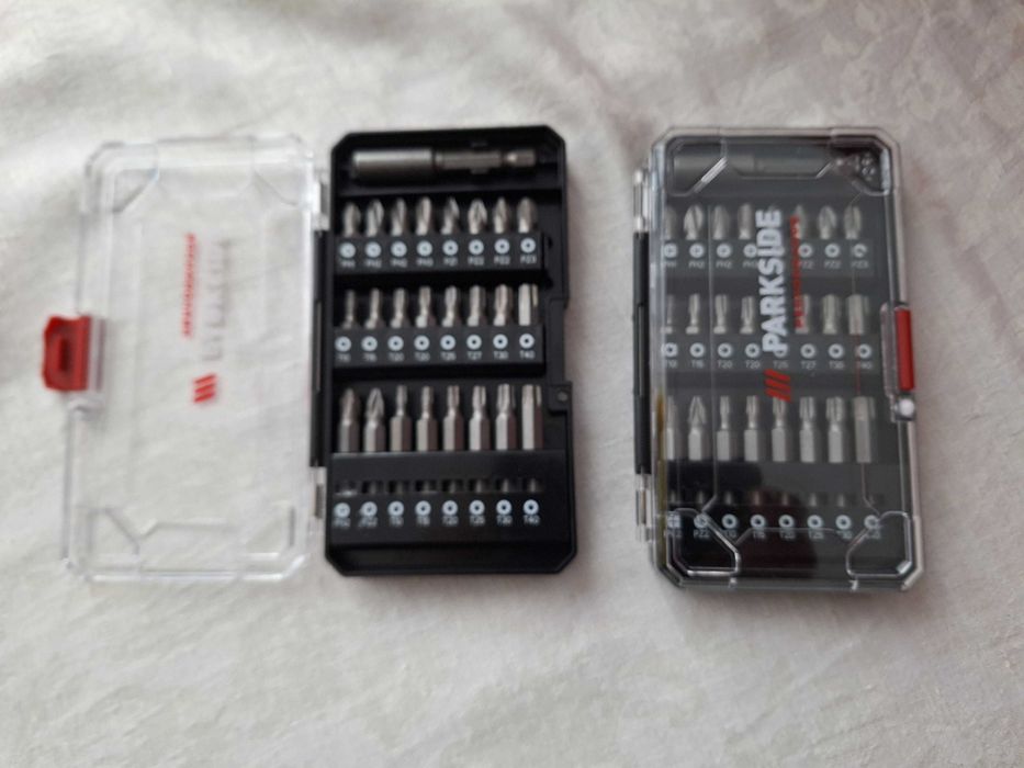 Trusa cu BITI si accesoriu fixare bormasina Parkside