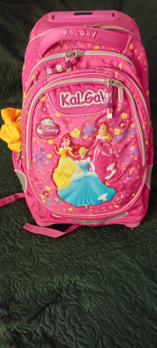 Ghiozdan/troler Disney printese deosebit, nou, 4 intr-unul