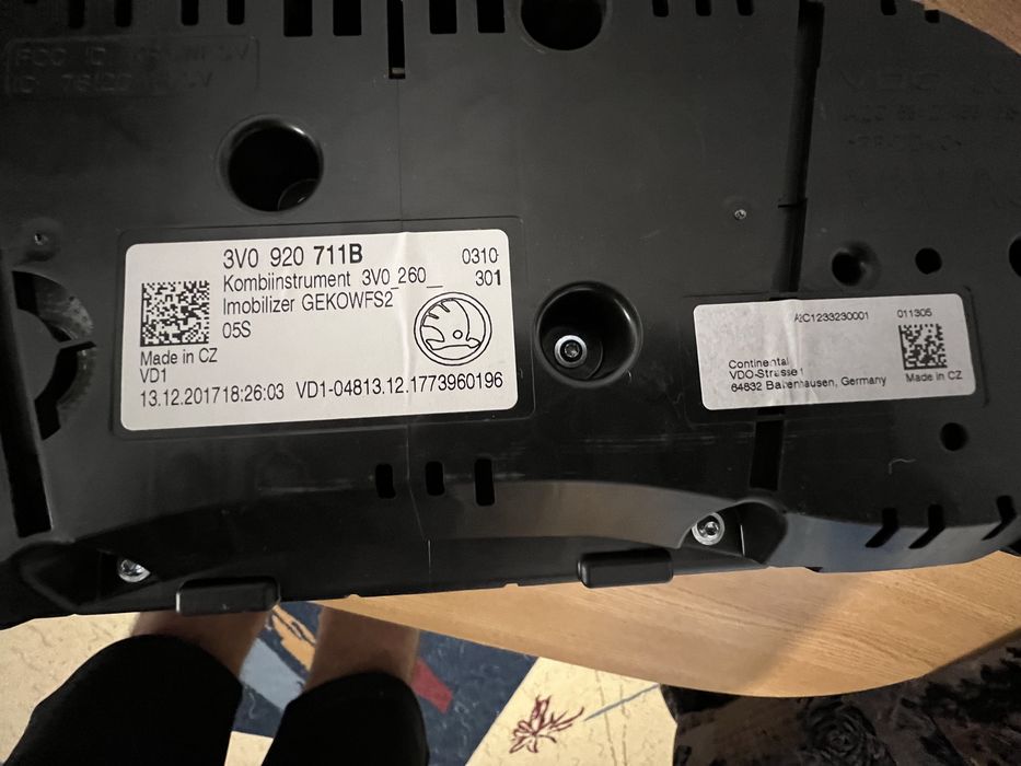 Vand ceasuri bord Skoda Superb 3 Spotrline 2015/2022