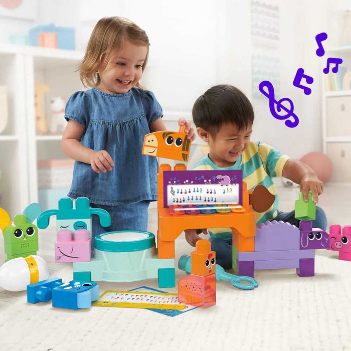 Музикален конструктор Mega Bloks Ферма 45 части