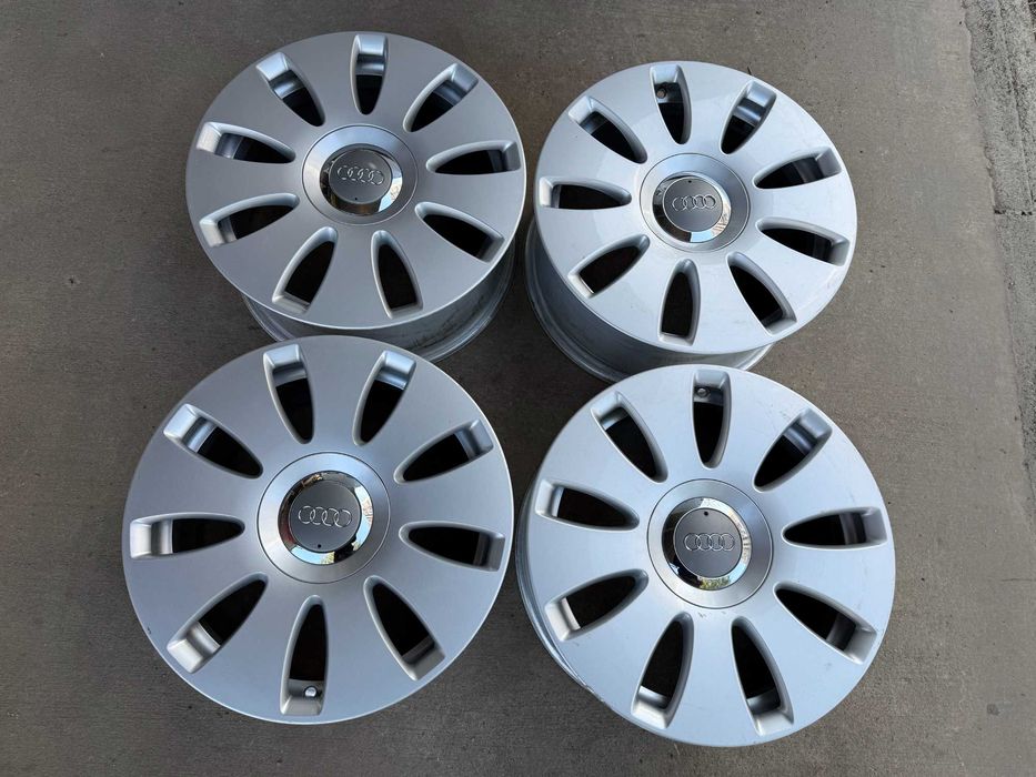 4 бр. оригинални алуминиеви джанти AUDI 16" 5x112 ф57.1, ET42, 7J.