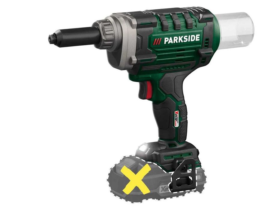 PARKSIDE PBNSG 20-Li A1 акумулаторна нитачка на 20V,за поп нитове,без батерия и зарядно устройство