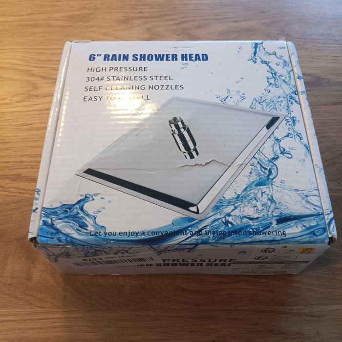 НОВА! Душ глава тип дъжд с ръчна душ слушалка, с удължително рамо, 15с