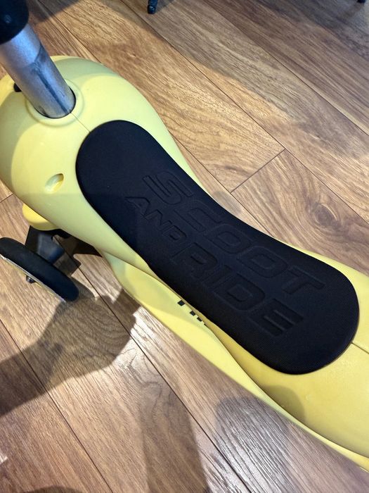 Детска тротинетка Scoot & Ride, 2 в 1 скутер и колело за баланс, Лимон