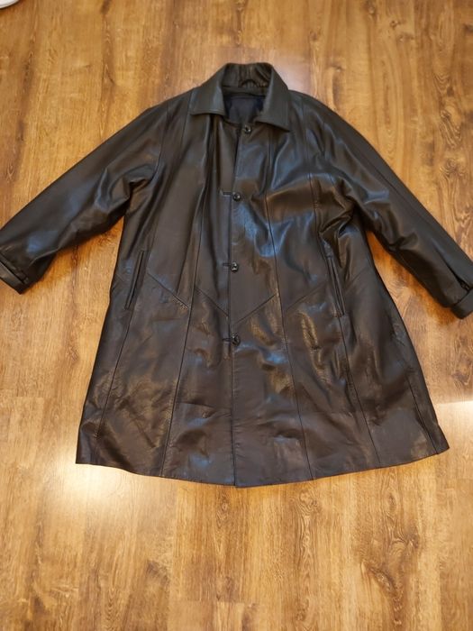 Geaca piele lucrata manual