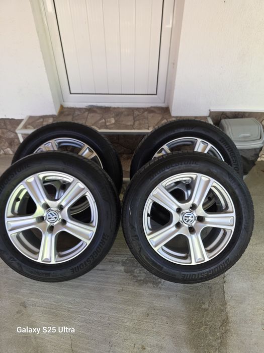 Джанти с гуми 5×112/16 цола vw golf pasat sharan touran kadi