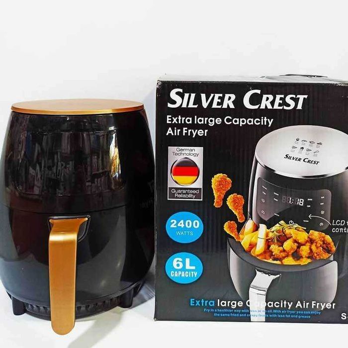 Нови Air Fryer Silver Crest S 18 8 и 6 л 2400W Фритюрник без мазнина