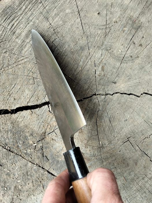 Cuțit DEBA lungime lamă 19cm, grosime lamă 5 MM, lungime cuțit 32cm mâner Magnolie. Predare în Iași.