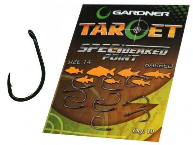 Set carlige Target Speci-Beaked Point Hooks - Gardner nr.10,12,14,16