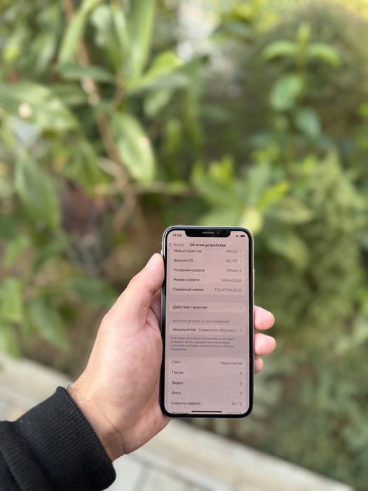 Iphone x ayfon x 64gb LL/A oq sotiladi tel ideal aybi yo face ishlidi