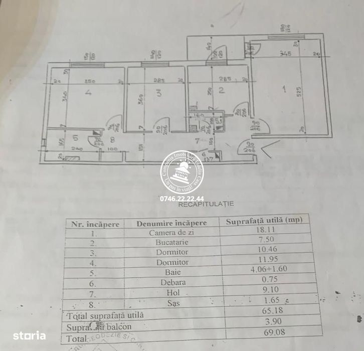 Apartament 3 camere | Nicolina 1 - Str. Sălciilor | Etaj 2 | 69 m