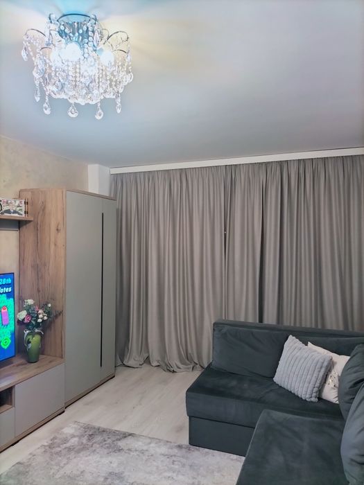 Set NOU draperii catifea LUX gri deschis, dim 300x260 bucata (2 buc/set, total 600 cm lungime))