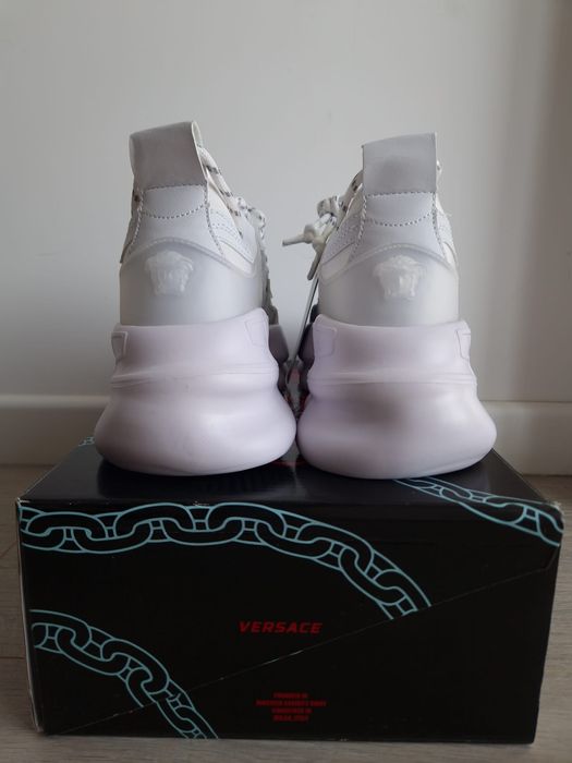 Versace Chain Reaction-alb cu model - Marimea 43- Cadoul Ideal-Urgent