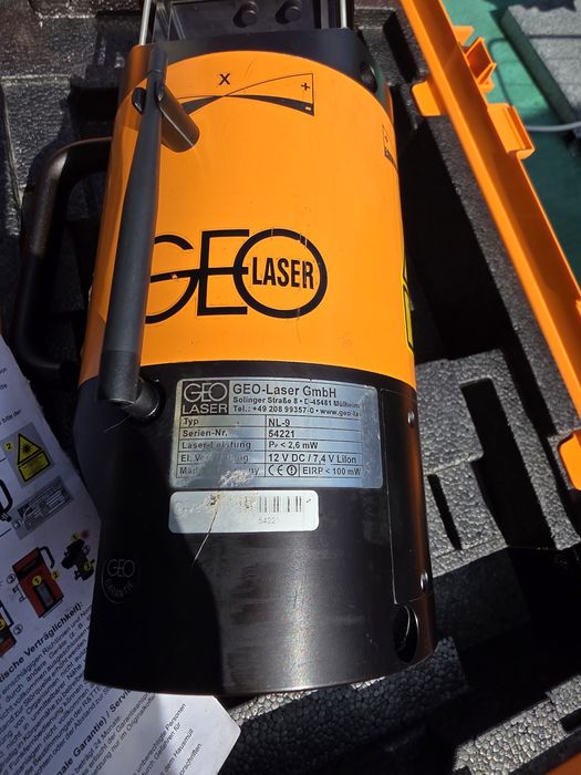 Nivela Laser GEO NL-9 industrial penteu panta si canalizari serie 54221