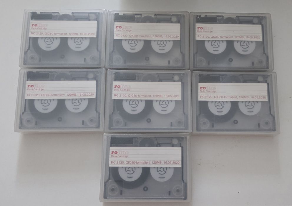 Lot Casete Backup Date Retro - QIC / Travan (HP, Sony, 3M, BASF) Noi și Folosite