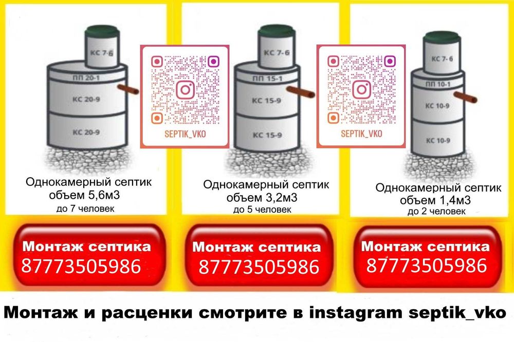 Септики,выгребные ямы