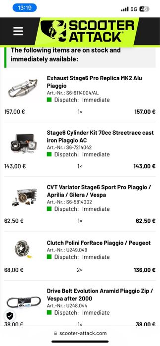 Piaggio zip ТУНИНГ